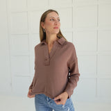 Give and Take Pullover - Brown