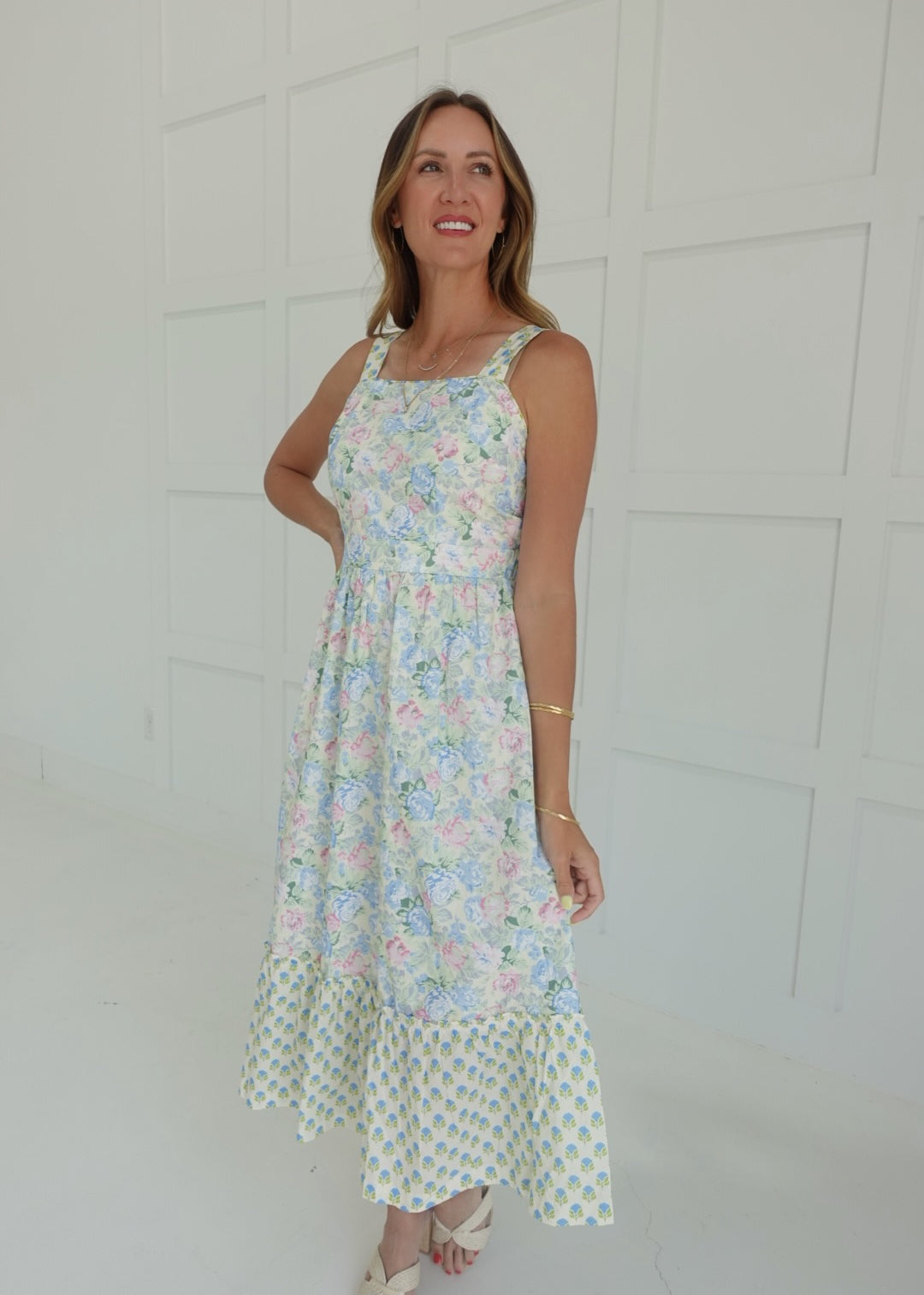 Mulberry Floral Print Dress