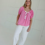 Tickled Pink For Spring Top