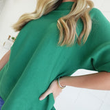 Danner Sweater Top - Hunter Green