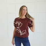 Love Grows Top - Brown