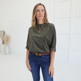 Hometowns in Fall Top - Olive