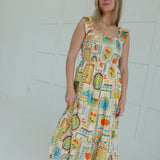 Lemons N Oranges Midi Dress