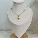 Puffy Heart Pendant Necklace