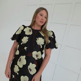 Fall Blooms Mini Dress