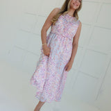 Misty Ruffle Midi Dress