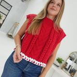 Esme Ribbon Sweater - Red