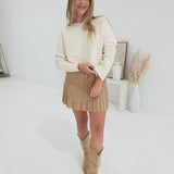 Staple Textured Sweater - Cream