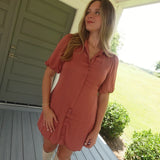 My Own World Mini Dress - Canyon Rose