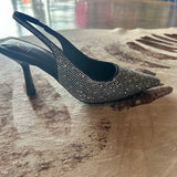 Bejeweled Slingback Heels