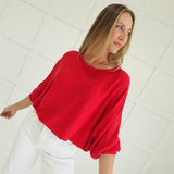 Ribbed + Ready Top - Ruby