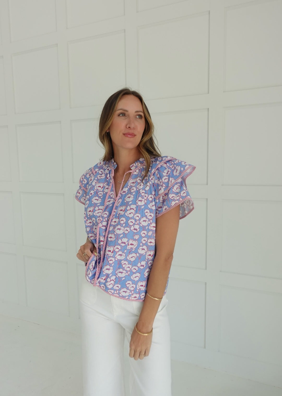 Dixieland Top - Blue