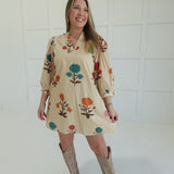 Wished You Well Mini Dress - Ecru