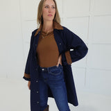Up-State Trench Coat - Navy