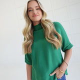Danner Sweater Top - Hunter Green