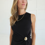 Subtle Details Top - Black