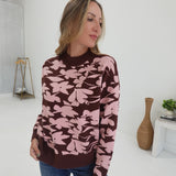 Tyner Sweater - Brown Pink