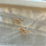 Acrylic Bow Stud Earrings