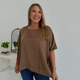 Upperclass Blouse - Mocha