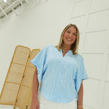 The Poise Blouse - Sky