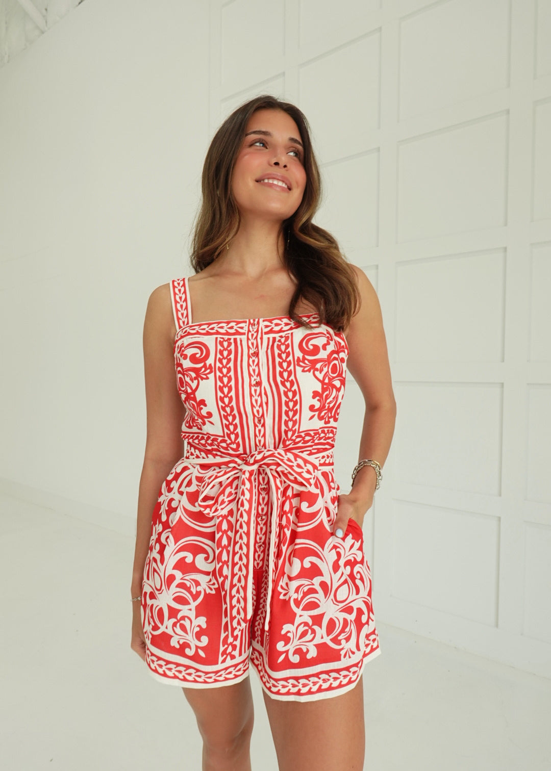 Ambiance Printed Romper
