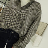 Twist on Gingham Jacket - Black
