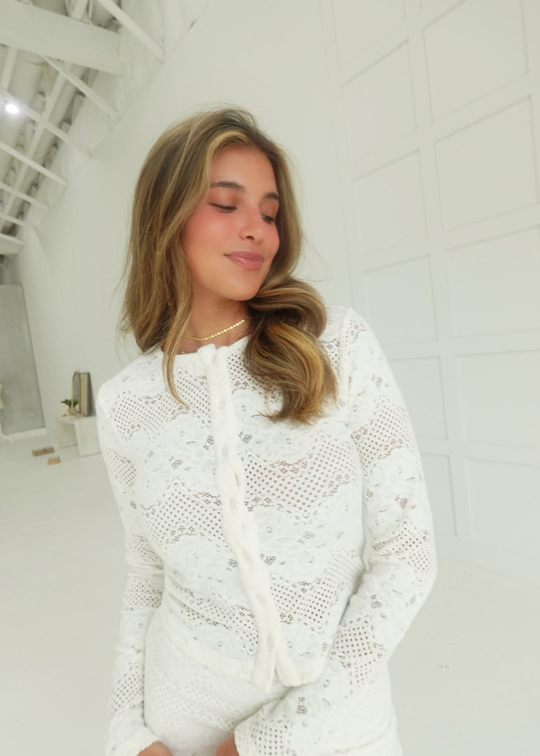 Laurent Lace Cardi