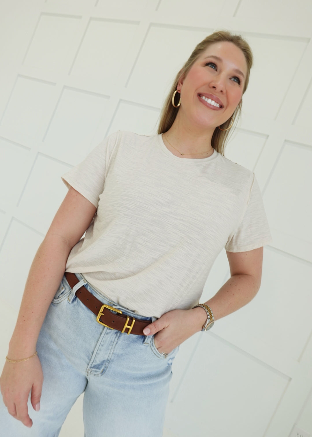 No Slubs Tee - Sand Beige