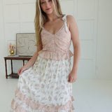 Louise Floral Dress - Blush