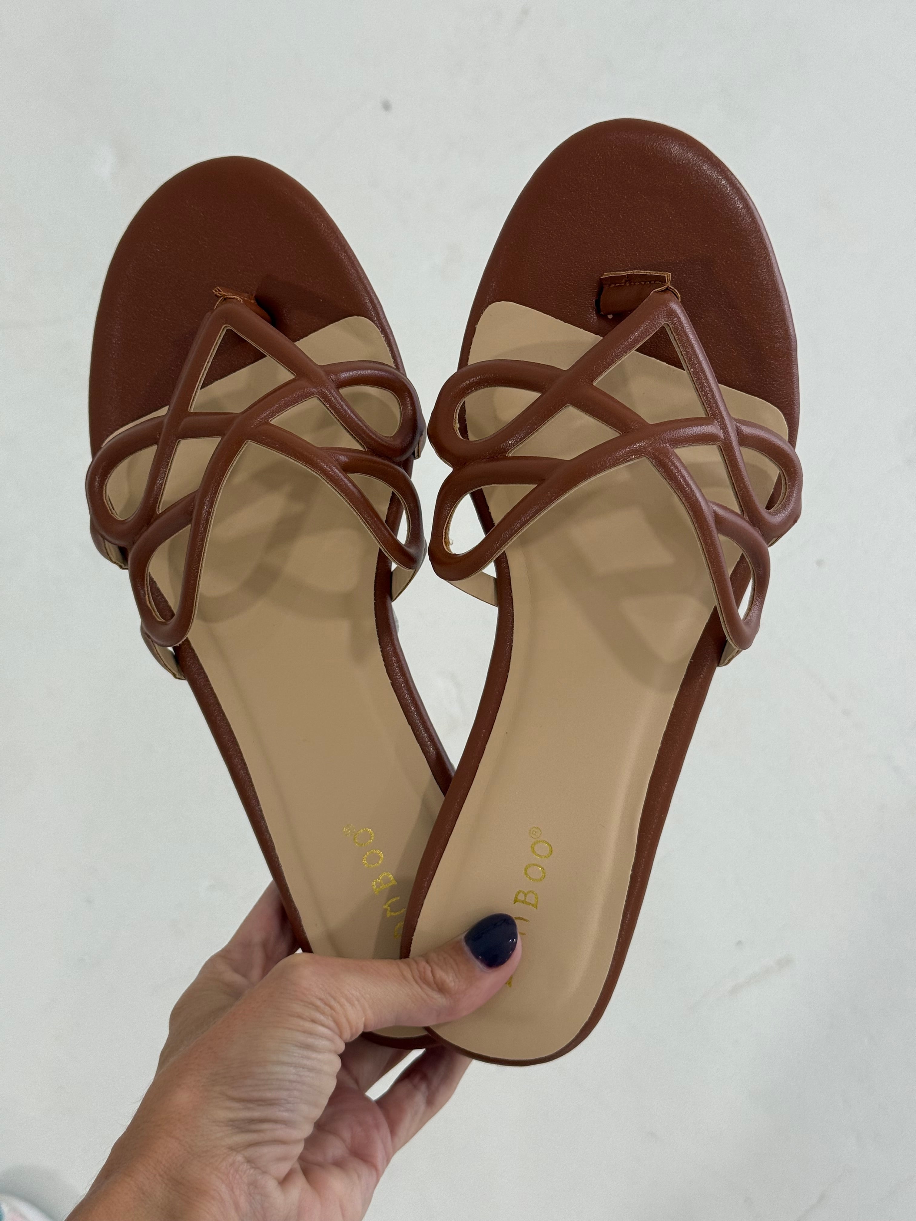 Trina Cutout Sandal - Chestnut