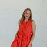 Bushel + Peck Mini Dress - Red