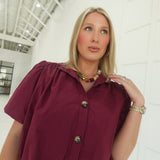 Bennet Bubble Top - Wine