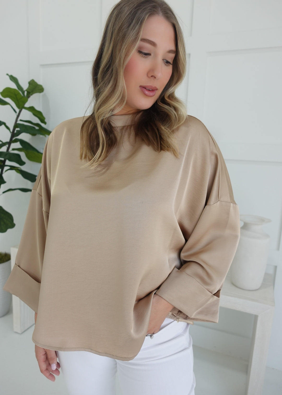 Karmyn Blouse - Taupe