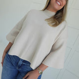 Belles Dowry Sweater - Sand Beige