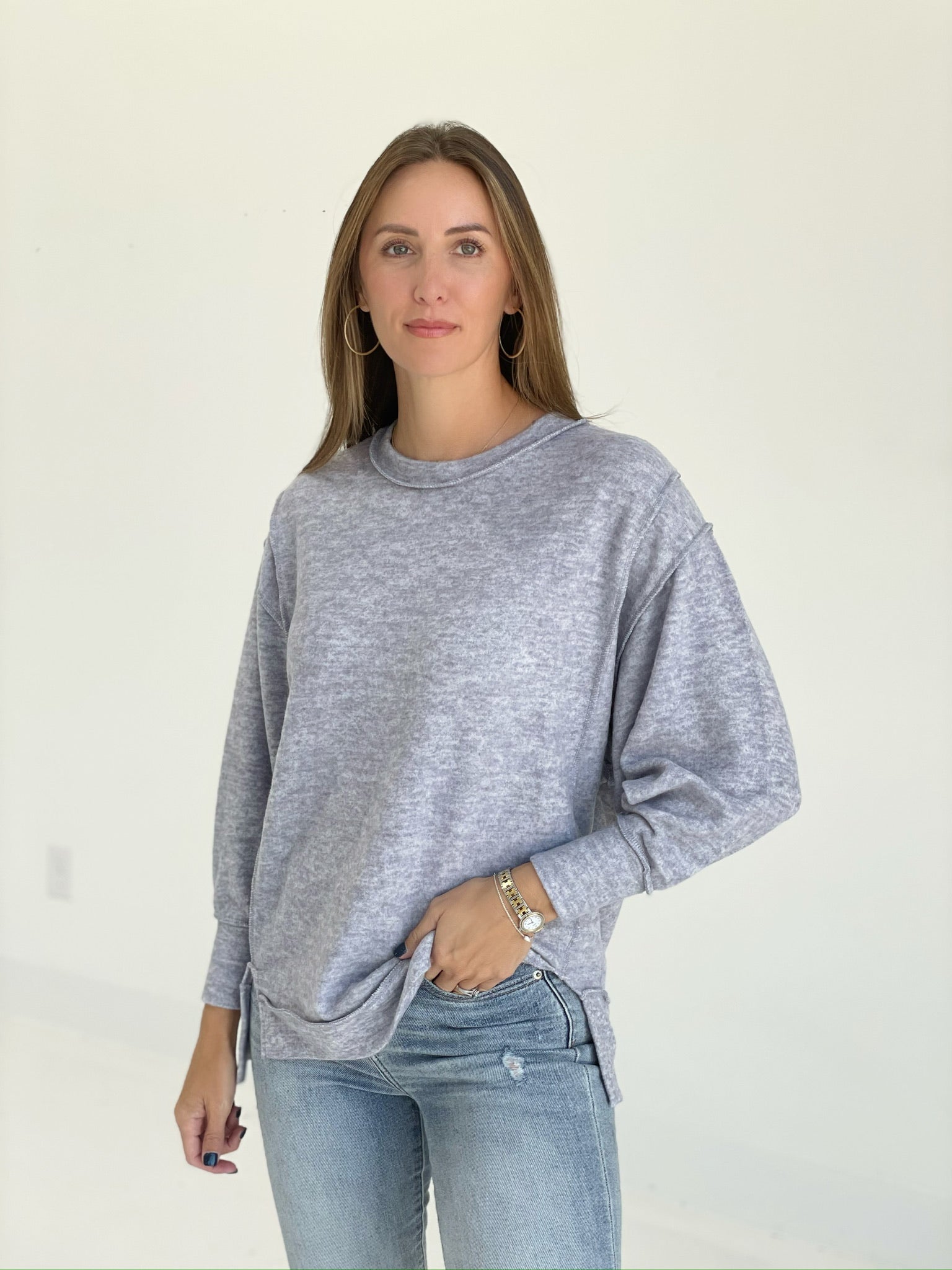 Camper Soft Sweater - Gray