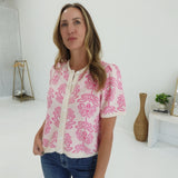 Franco Sweater Top - Pink