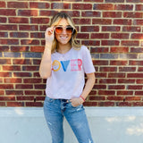 Lover Graphic Tee - Pink