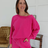 Coveted Lounge Set - Hot Pink