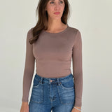 Basic Instinct Top  - Dk Taupe