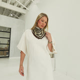 Catie Batwing Dress - Cream