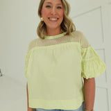 Poppy Mesh Top