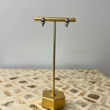 Gold Dipped Mini Hinge Hoops - S