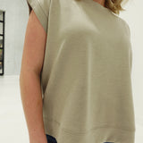 Leisure Wear Sleeveless Top - Ash Mocha