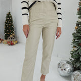 Fargo Leather Pant - Ivory