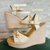 Claiborne Espadrille Wedge - Bone