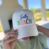 Salty Beach Rope Trucker - Pink Rope