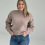 BorderLine Sweater - Mocha