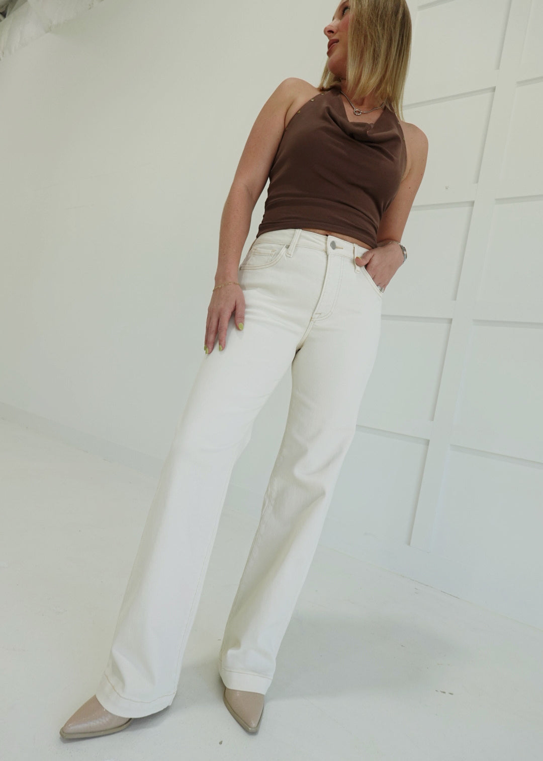 Ivory Tower Straight Jeans