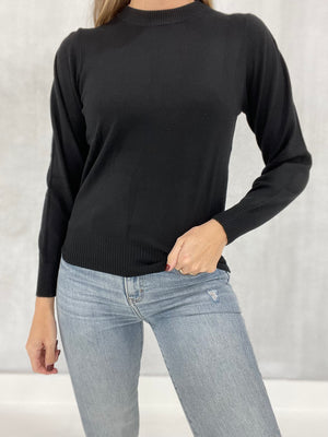 Simple And Elevated Sweater - Black