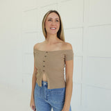 Rumor Around Top - Khaki